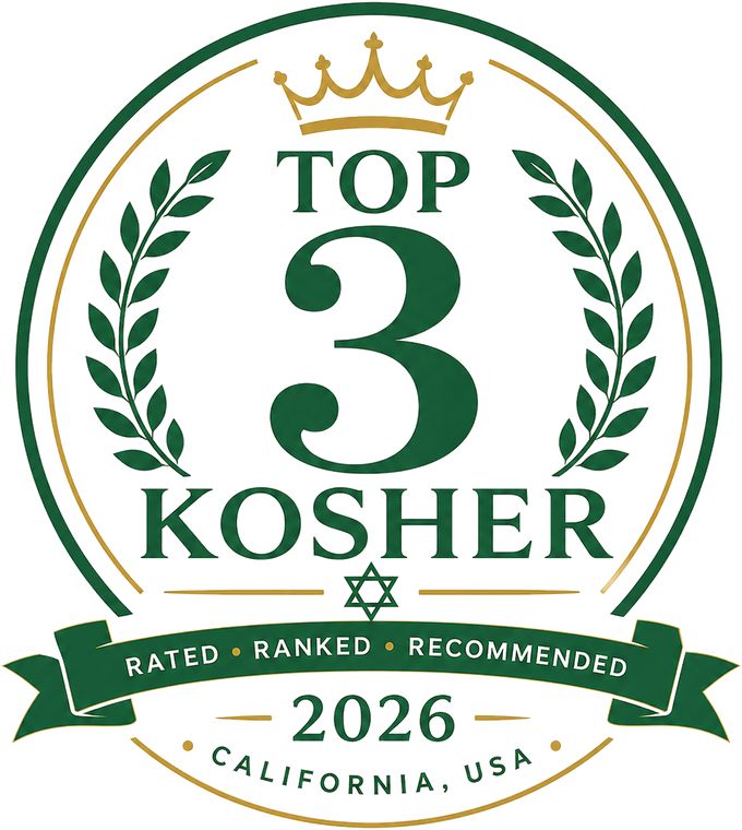 Top 3 Kosher — California 2026 official award seal